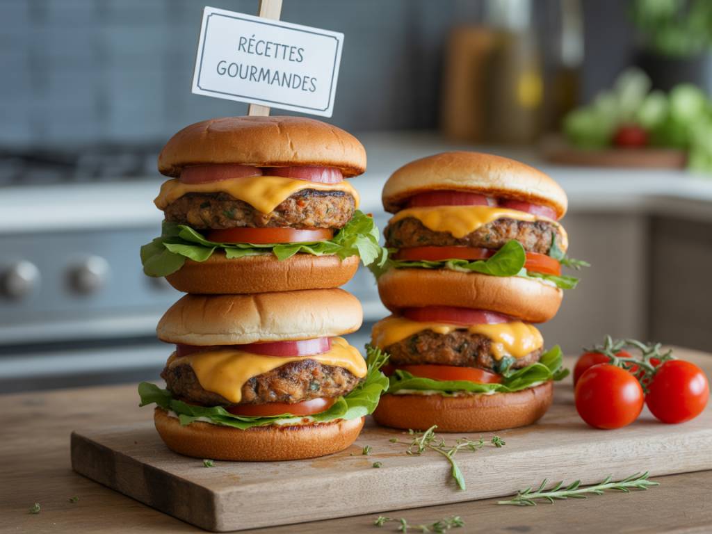 Burgers végétariens maison : recettes gourmandes